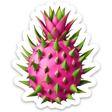 Cute dragon fruit sticker