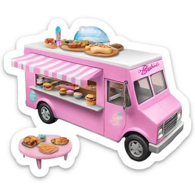 Barbie’s house dream food truck  sticker