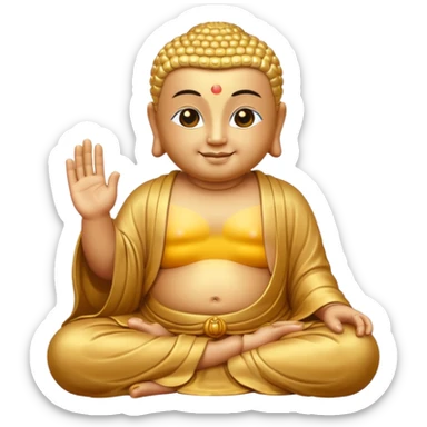 Cartoon Buddha sticker