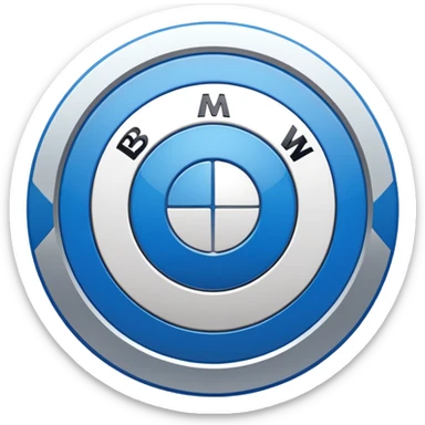 A BMW LOGO sticker