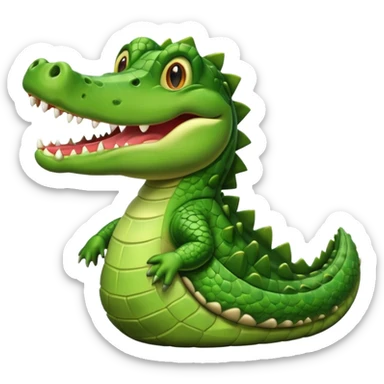 crocodile like in crocs sticker