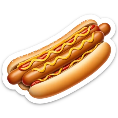 Bent hotdog  sticker