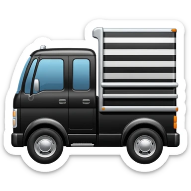 Adidas white stripes black truck sticker