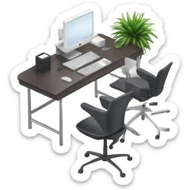 Office workstation sticker