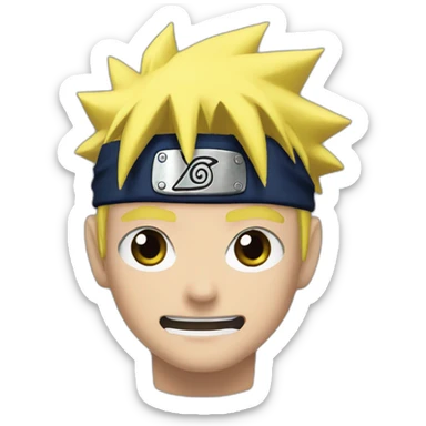 Naruto rigole sticker