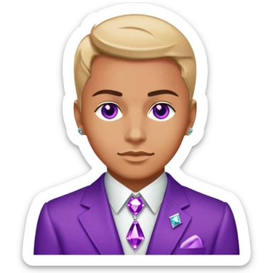 Shine Purple Diamond Rolex flex sticker