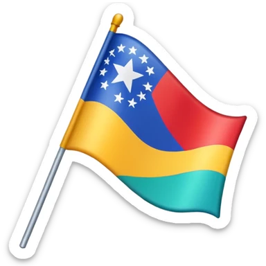 just a normal emoji flag sticker