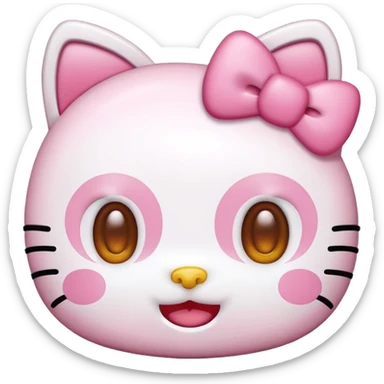 cute hello kitty emojis sticker