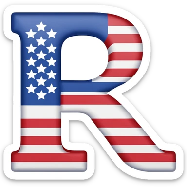 LETTER C USA  sticker