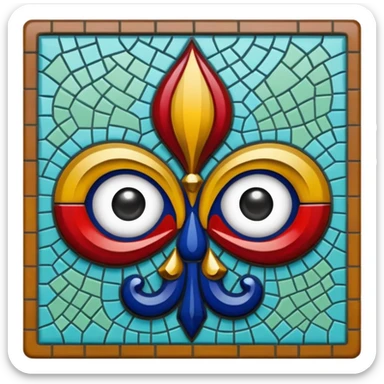 New Orleans street tile sticker