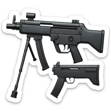 Simple mp5 no stock no scope sticker