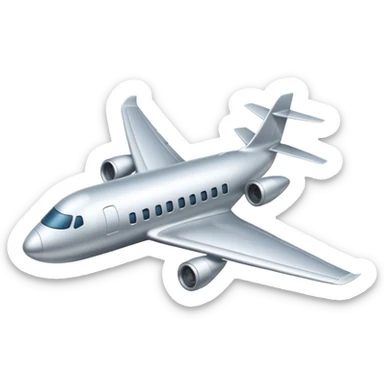 airplane flying sticker