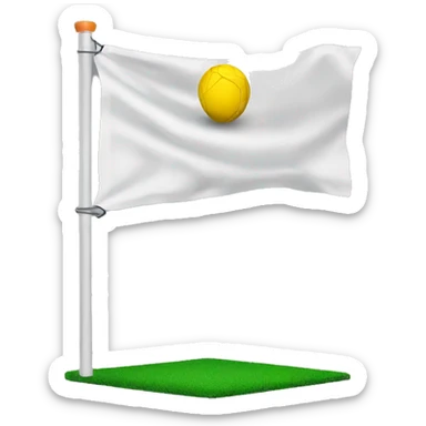 football penalty flag sticker