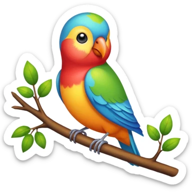 A love bird sticker
