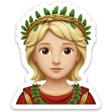 ancient roman woman blond sticker