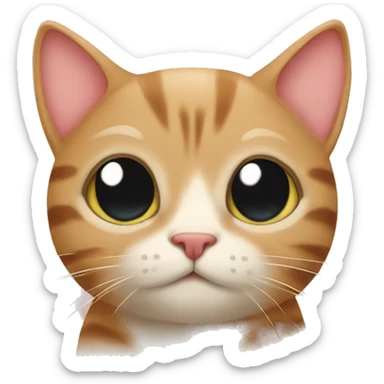 love you with cat sticker