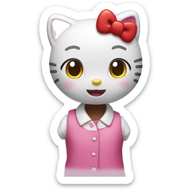 Hello kitty say yes  sticker