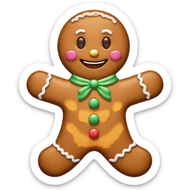 Omino di pan di zenzero  sticker