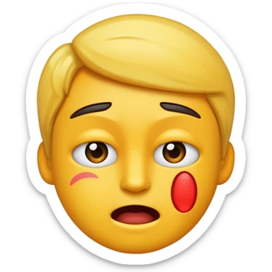 upset but still celebrating  sticker