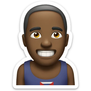 sacando la lengua a malas sticker