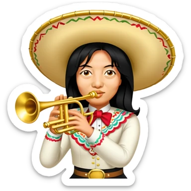 Mariachi Trumpet Player sticker