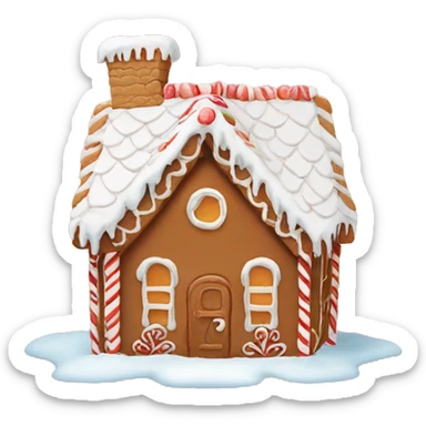 Gingerbread house sticker