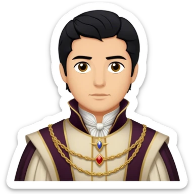 anthony bridgerton black hair lord from bridgerton serie sticker