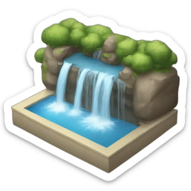 Une cascade sticker