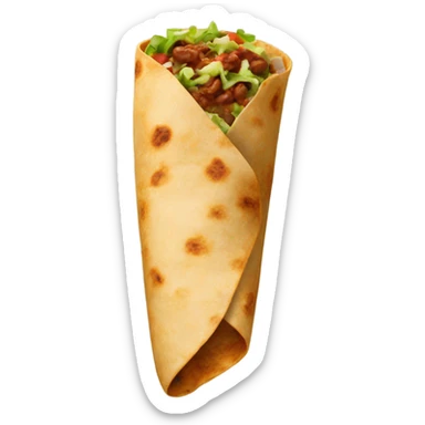 Chipotle burrito sticker