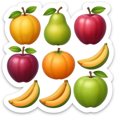 llaverito aesthetic de frutas sticker