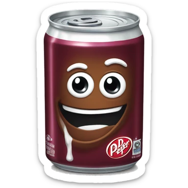 A can of Dr pepper sticker