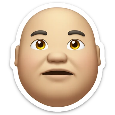 corean fat guy sticker