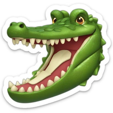 Crocodile avec des gants de boxe sticker