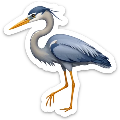  bird heron sticker