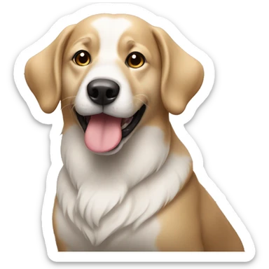 New years dog sticker