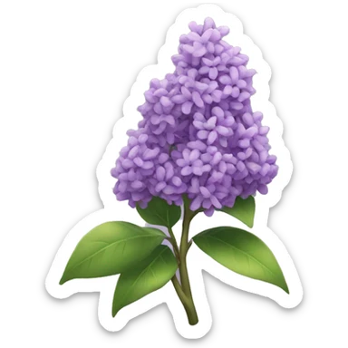 Lilac plant sticker