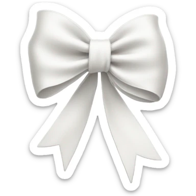white bow sticker