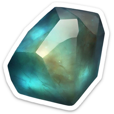 labradorite crystal sticker