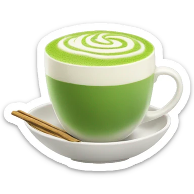 matcha latte sticker