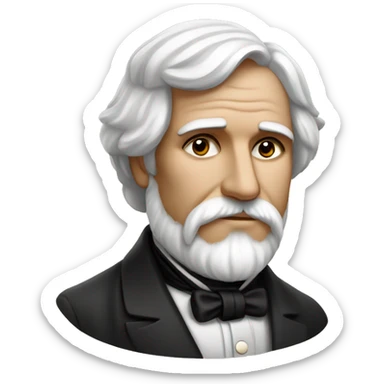 Ivan Turgenev Russian Author with a book sticker