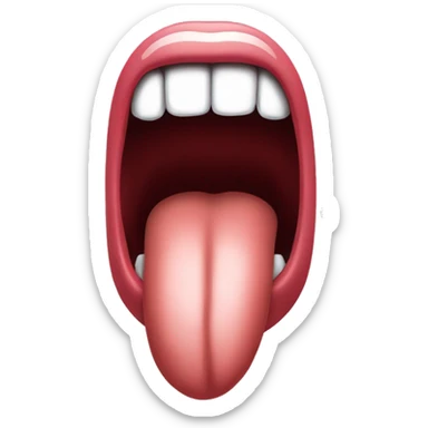 Tongue out sticker