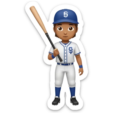 JUGADOR DE BASEBALL CUERPO COMPLETO sticker