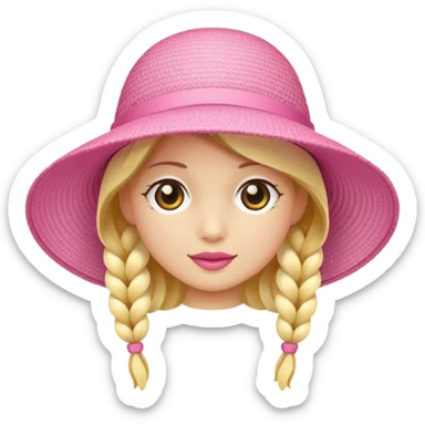 pink sunhat sticker