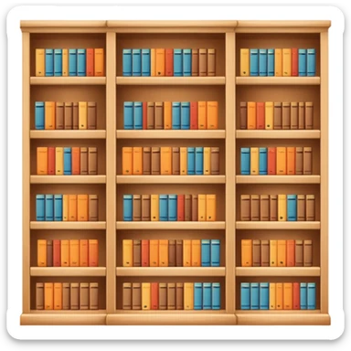 bookshelves sticker