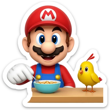 tung tung sahur mario sticker