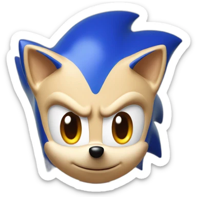 sonic the hedgehog blue sticker
