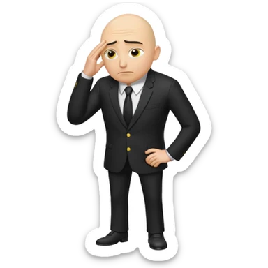 Gru bowing down sticker