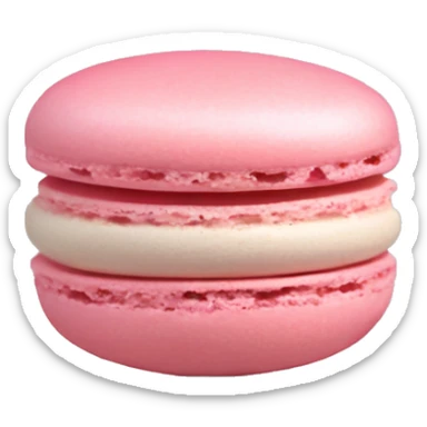 Soft pink macaron sticker
