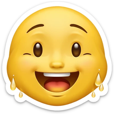 Cry laughing emoji sticker