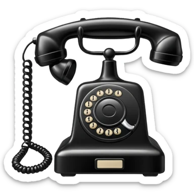 telephone receiver sticker